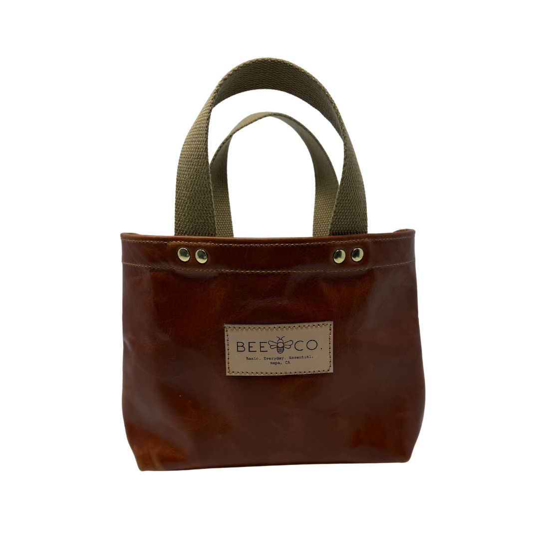 Micro Judy Tote in cinnamon