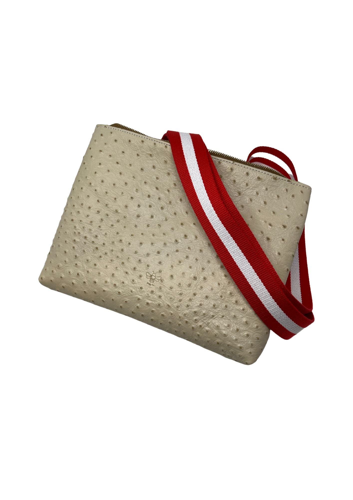 Frances Bag in Cream Ostrich