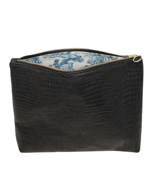 Frances Bag in Black Gator