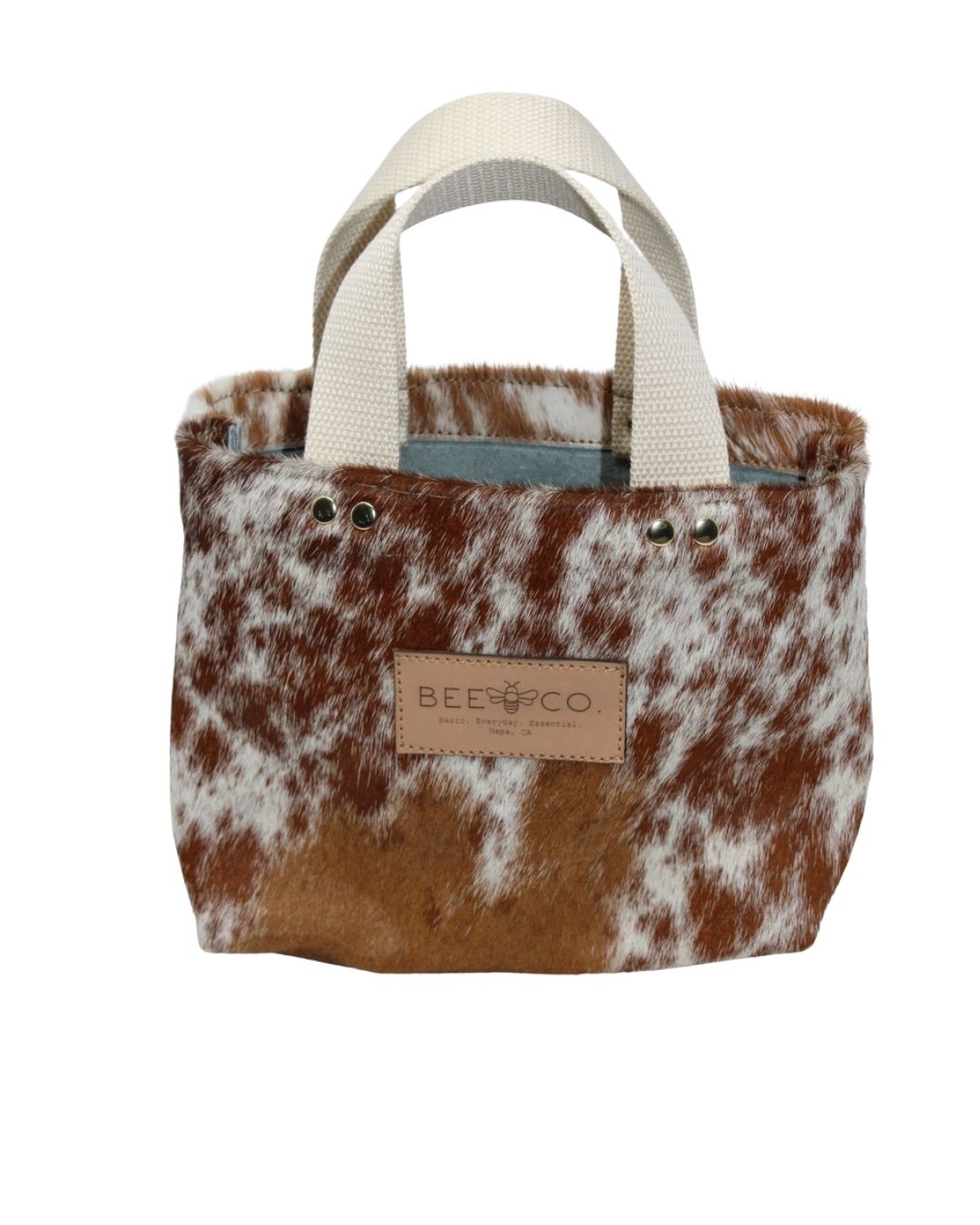 Micro Judy Tote in hair on cowhide