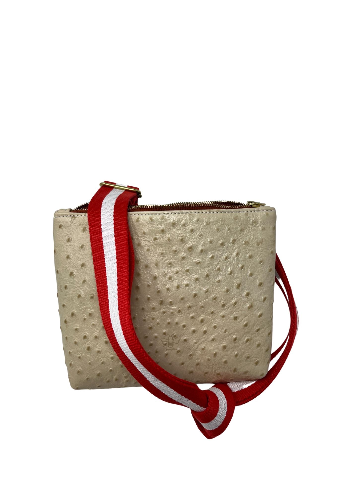 Mini Frances in Cream Ostrich