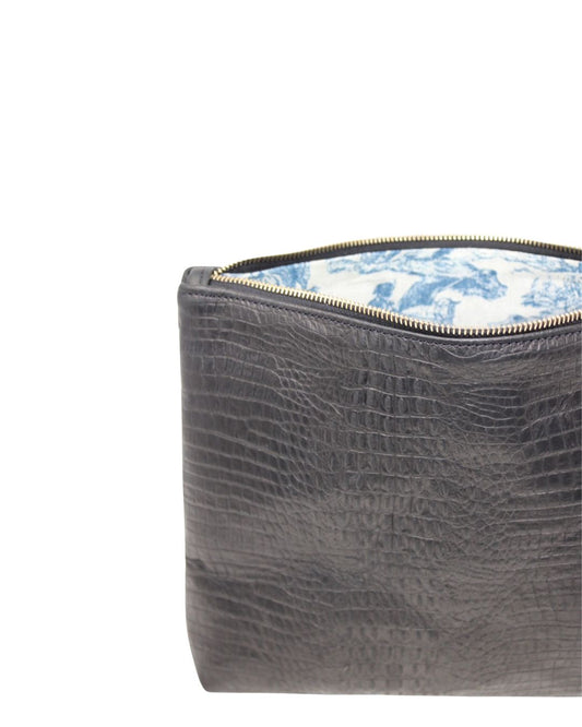 Frances Bag in Black Gator