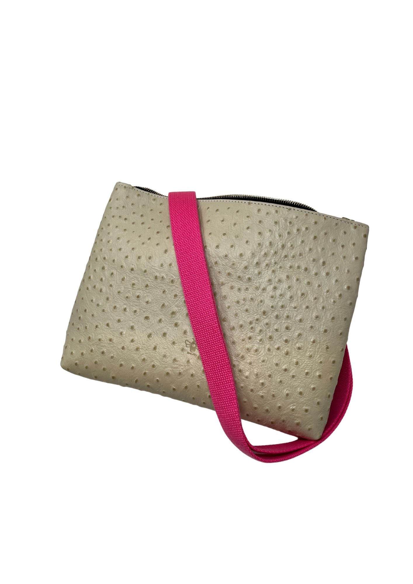 Frances Bag in Cream Ostrich
