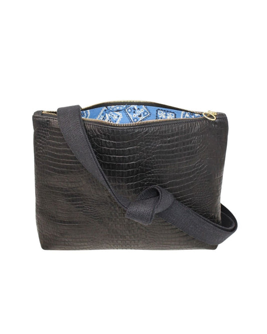 Frances Bag in Black Gator