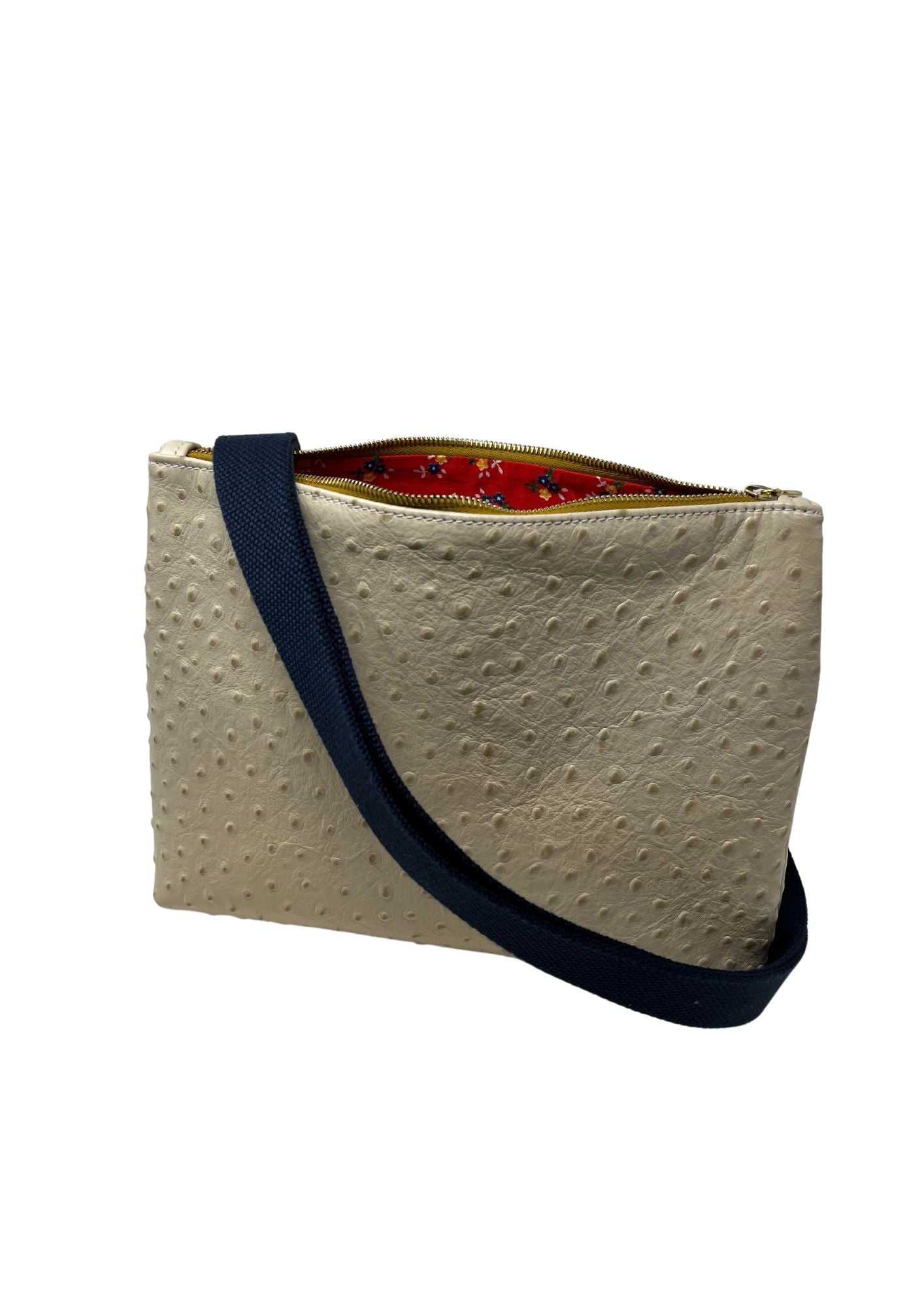 Frances Bag in Cream Ostrich