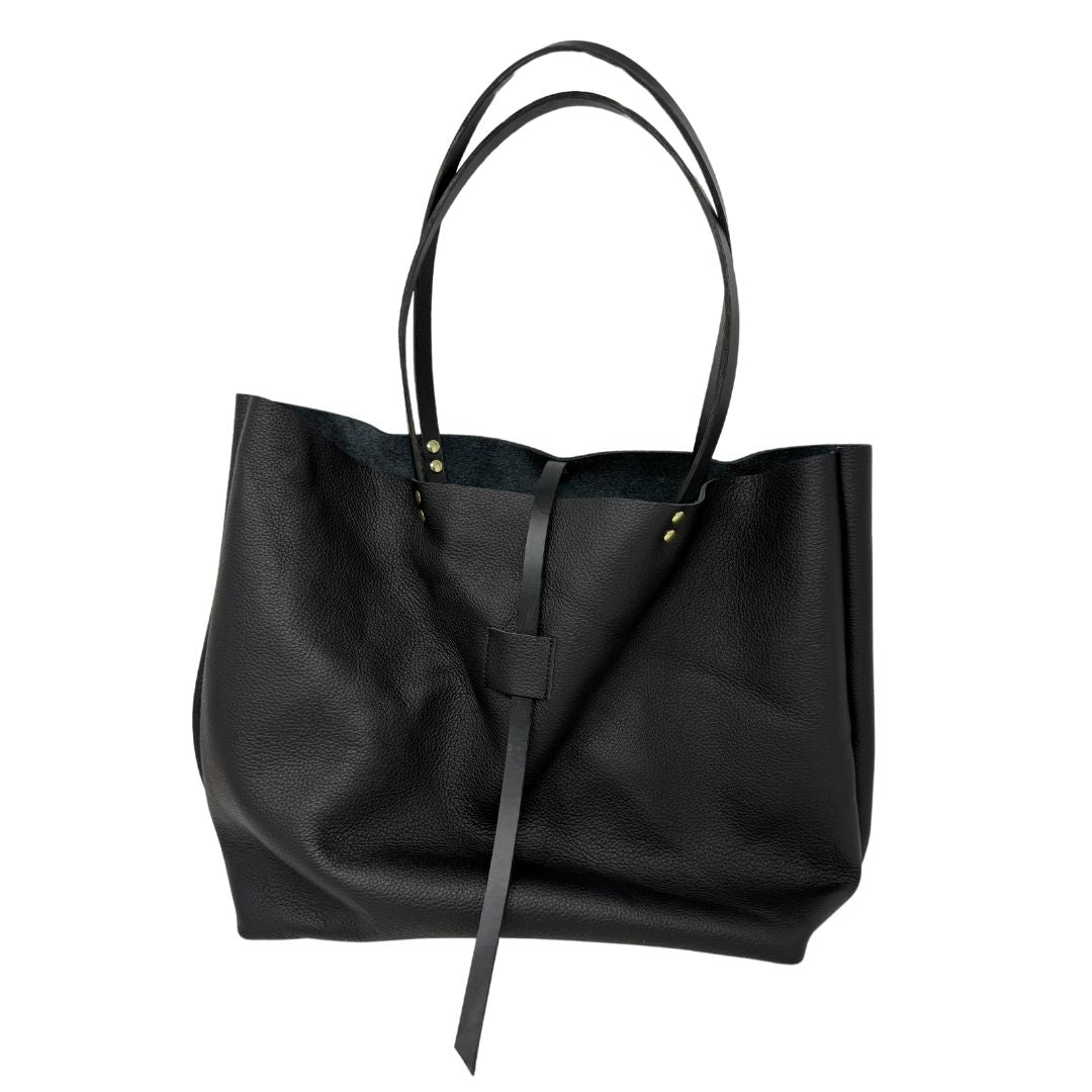 Megan Bag in black leather
