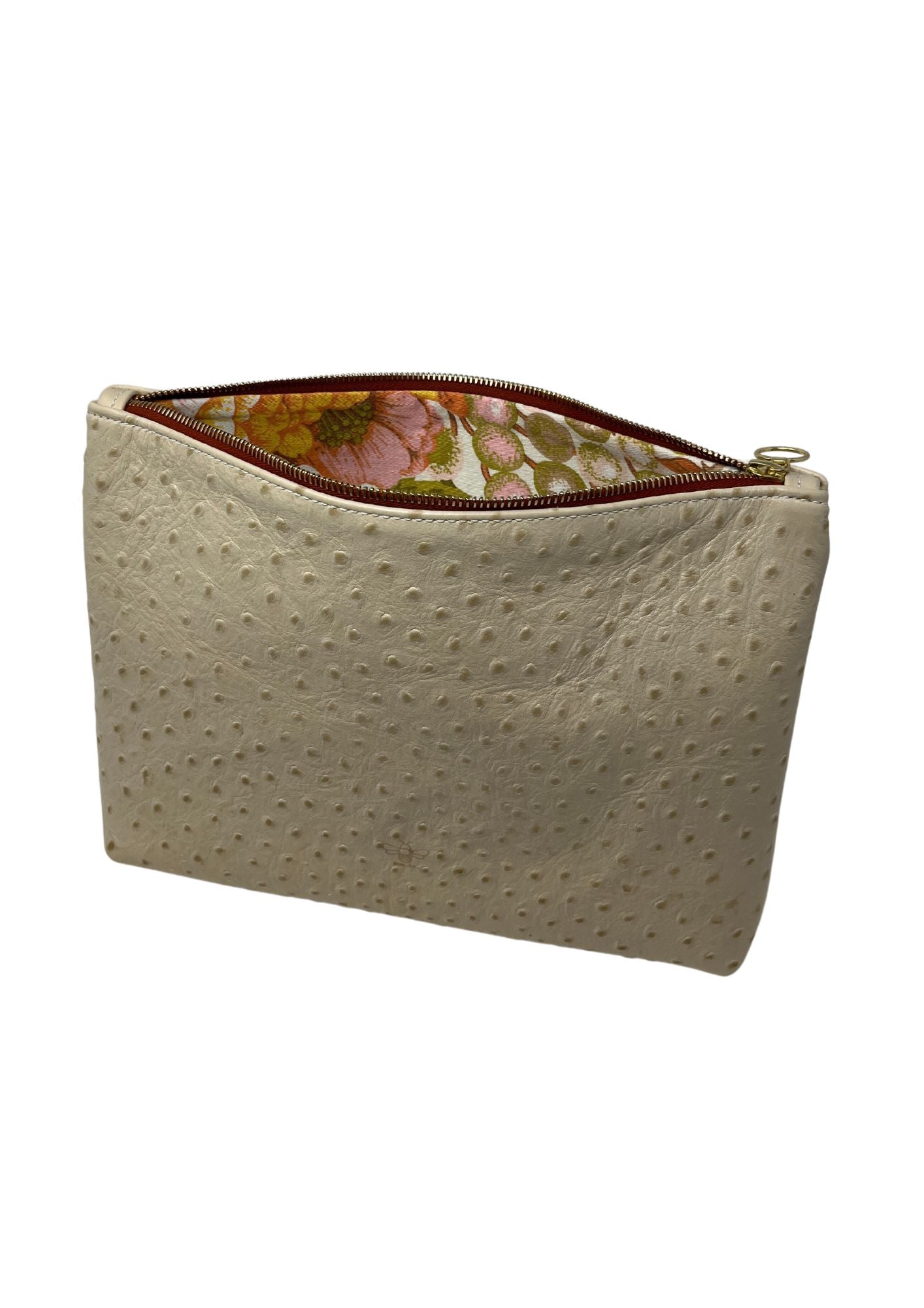 Frances Bag in Cream Ostrich