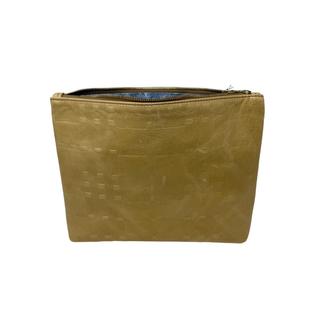 Frances Bag in yellow embossed plaid