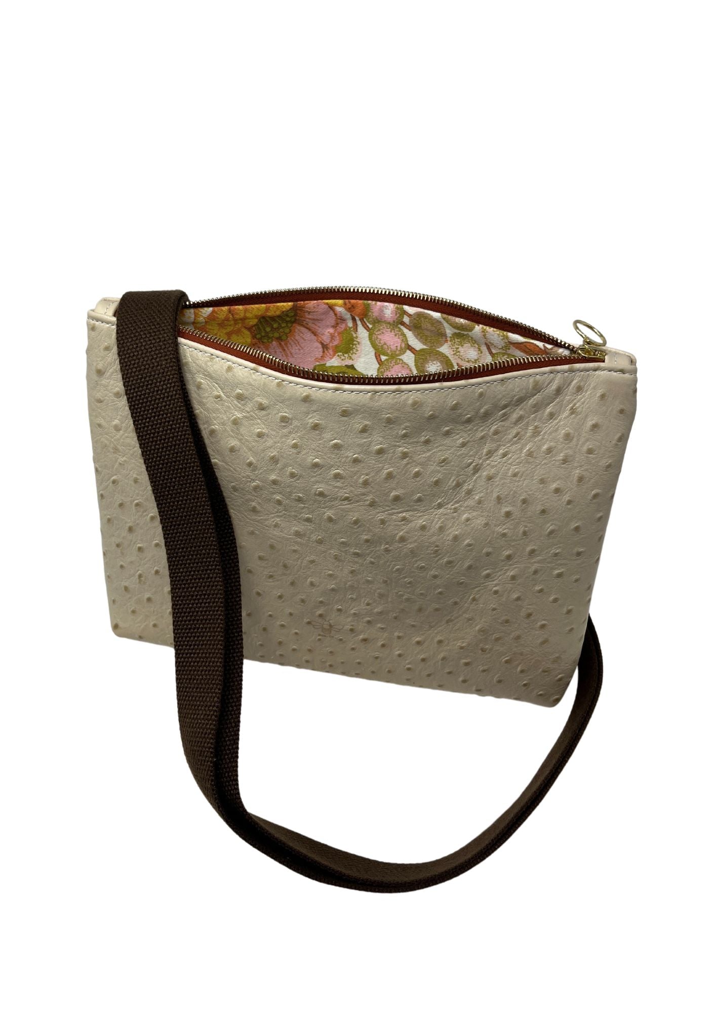 Frances Bag in Cream Ostrich