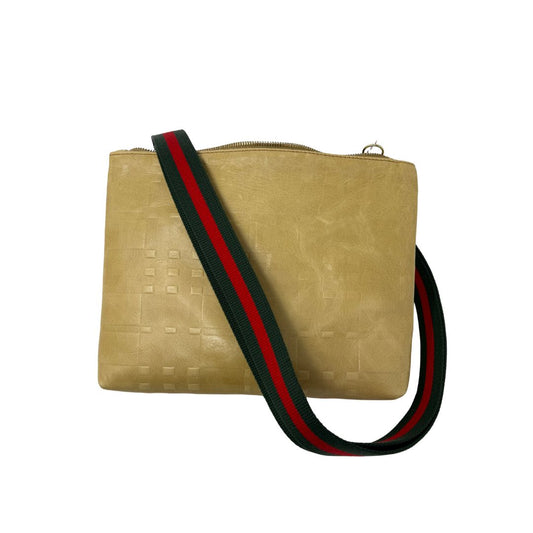 Frances Bag in yellow embossed plaid