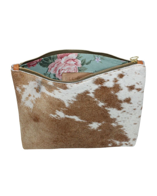 Frances Bag in hair on cowhide