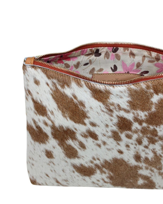 Frances Bag in hair on cowhide