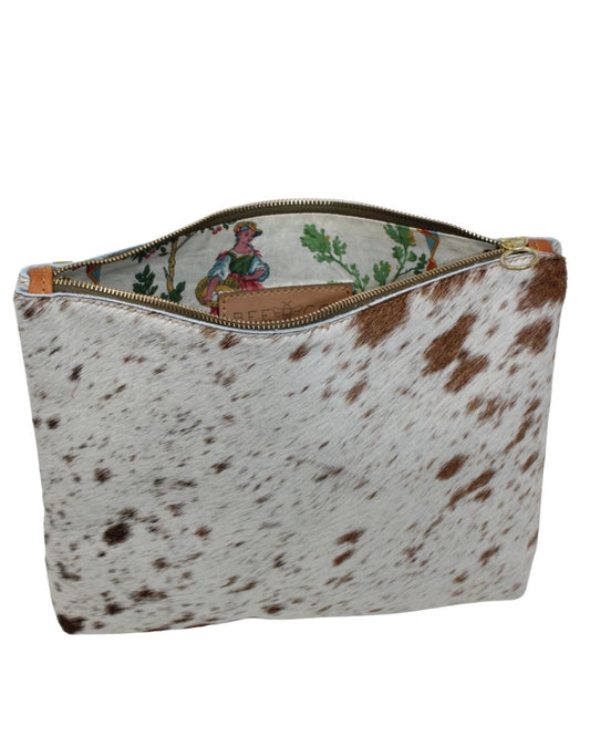 Frances Bag in hair on cowhide