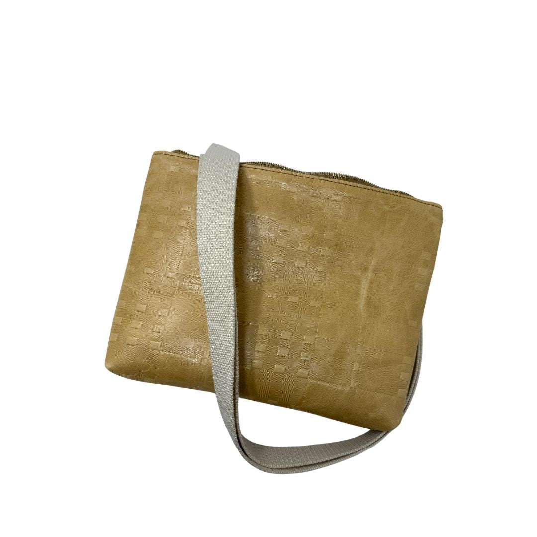 Frances Bag in yellow embossed plaid