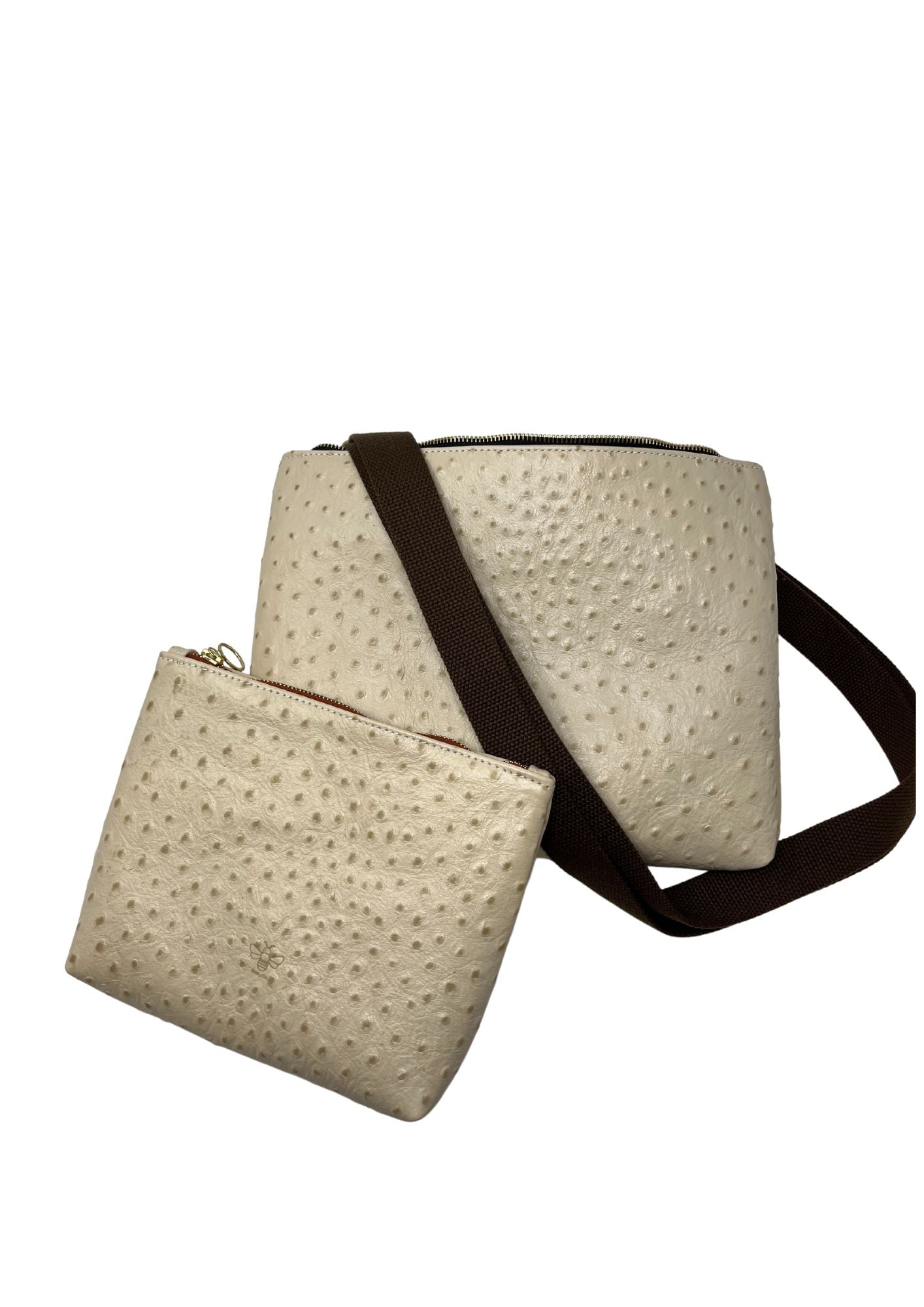 Frances Bag in Cream Ostrich