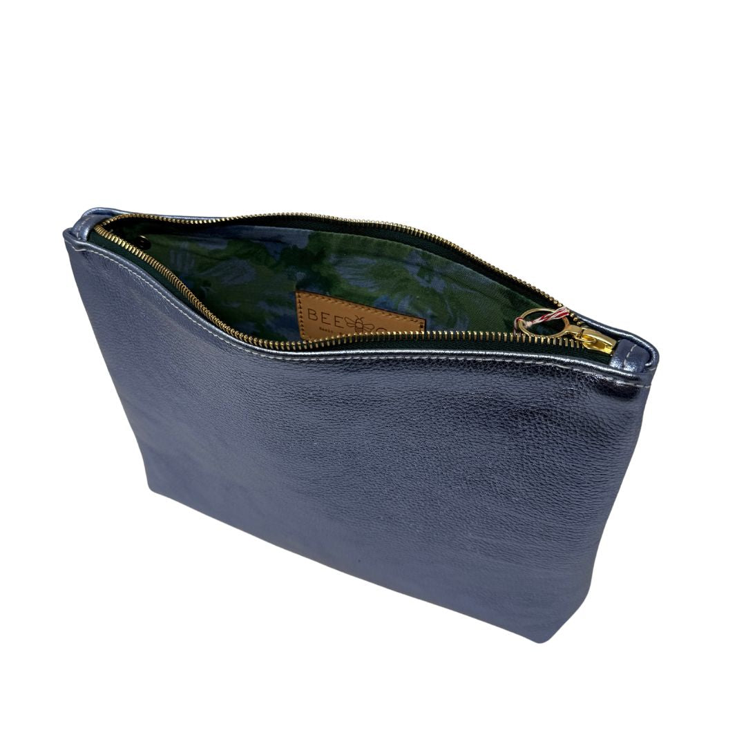 Frances Bag in blue metallic