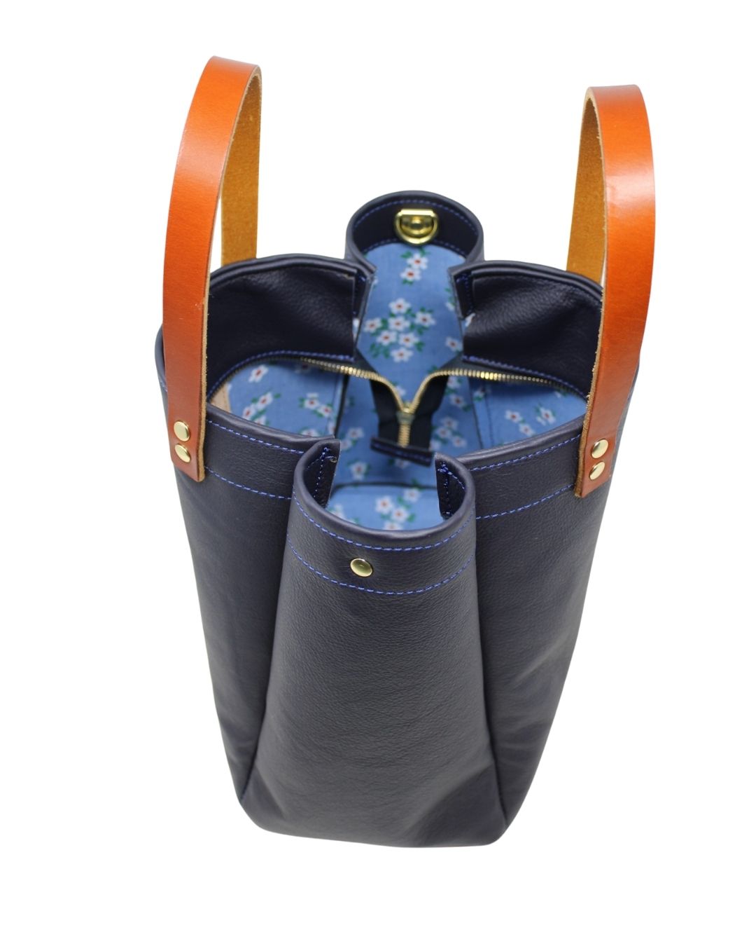 Kendall Bag in navy leather