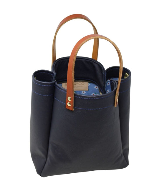 Kendall Bag in navy leather