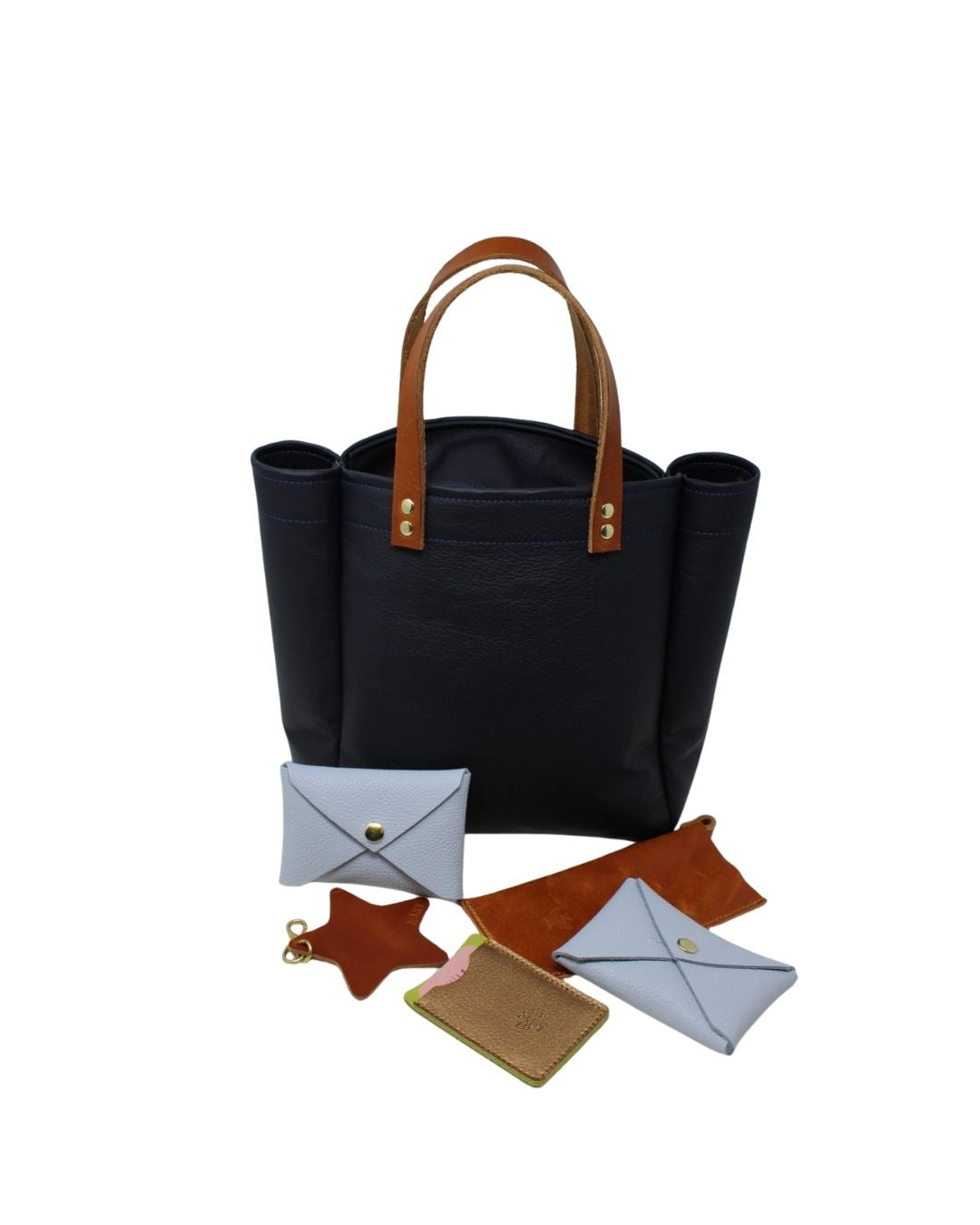 Kendall Bag in navy leather