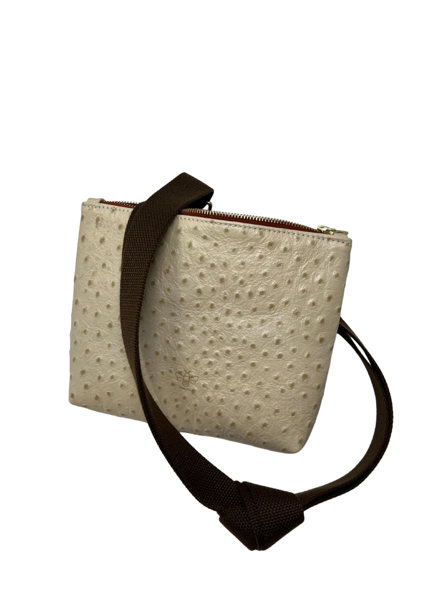 Mini Frances in Cream Ostrich