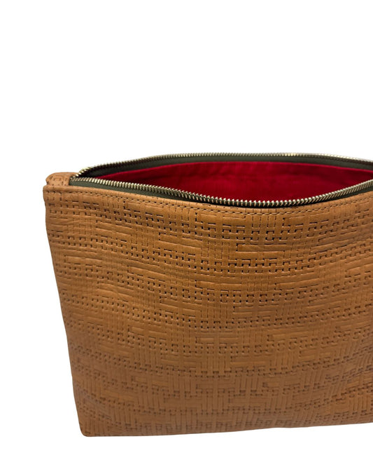 Frances in woven tan
