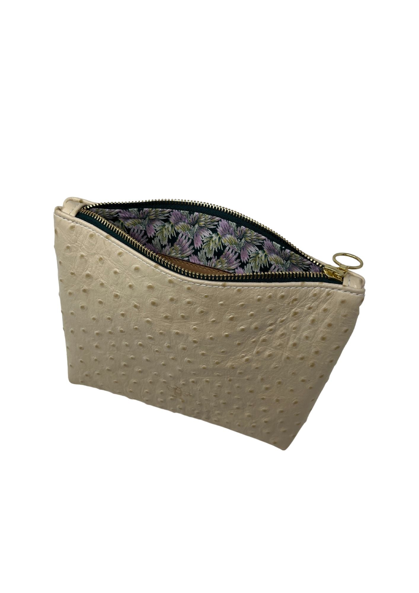 Mini Frances in Cream Ostrich