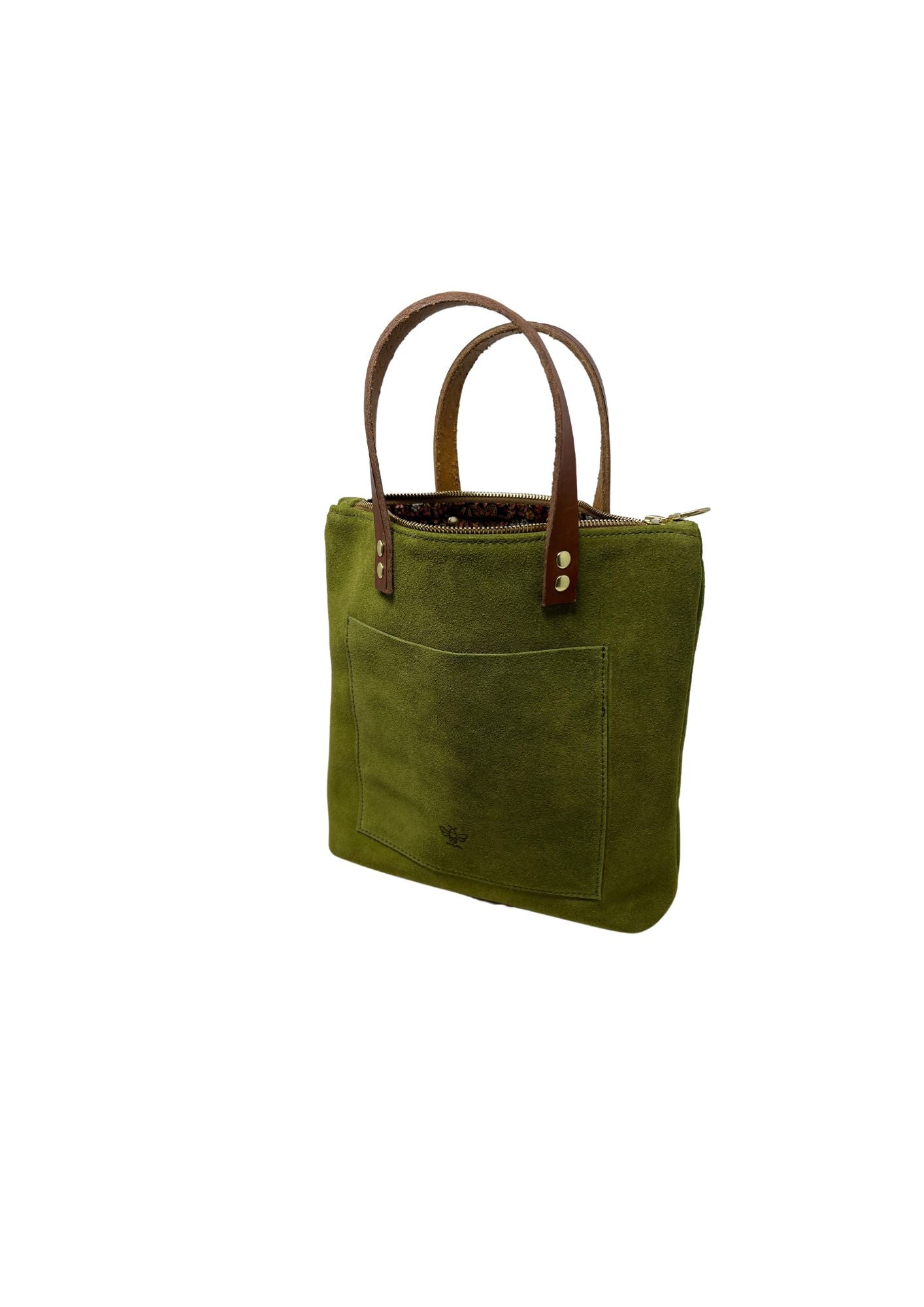 Adell Handbag in loden suede