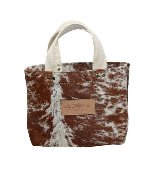 Micro Judy Tote in hair on cow hide