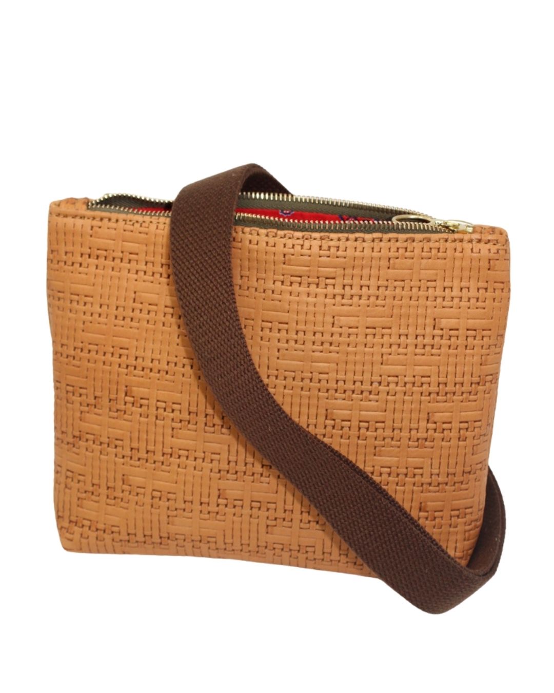 Mini Frances in Woven Tan