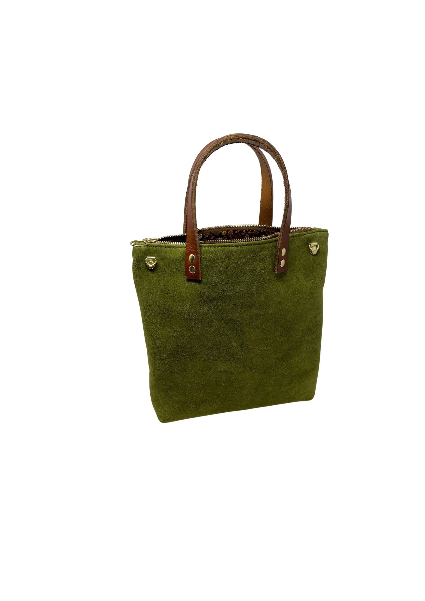 Adell Handbag in loden suede