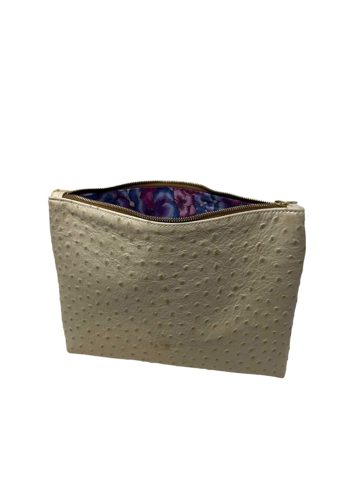 Frances Bag in Cream Ostrich