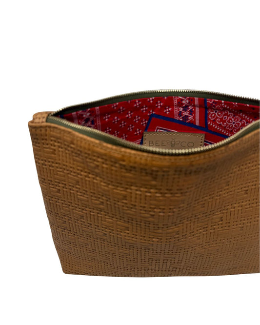 Frances in woven tan