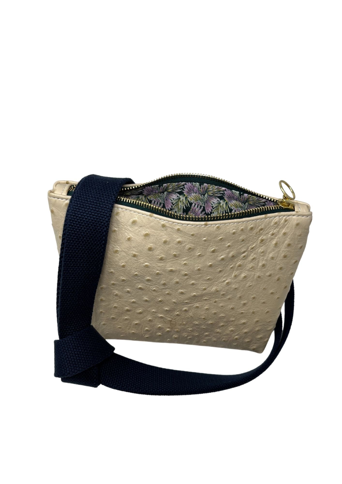 Mini Frances in Cream Ostrich