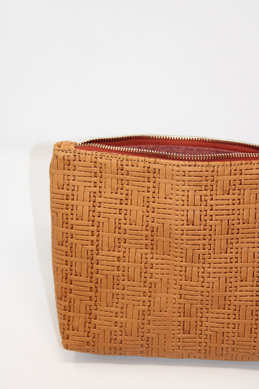 Mini Frances in woven tan