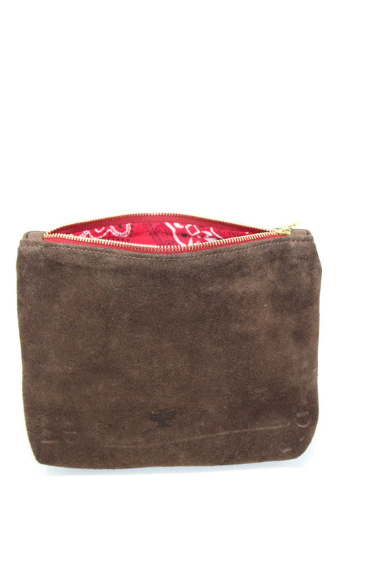 Mini Frances in chocolate suede and leather