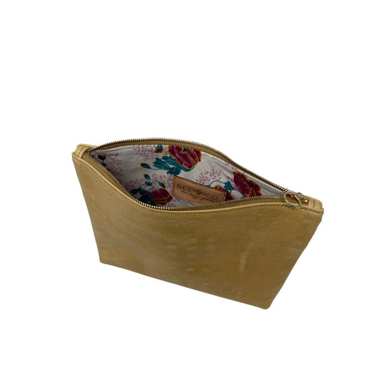 Frances Bag in yellow embossed plaid