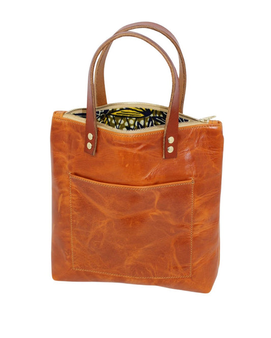 Adell Handbag in cinnamon leather