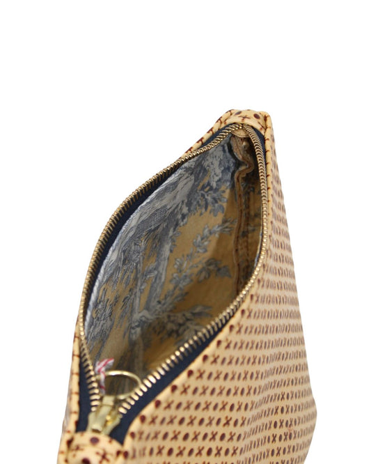 Stella Makeup Bag in XO leather