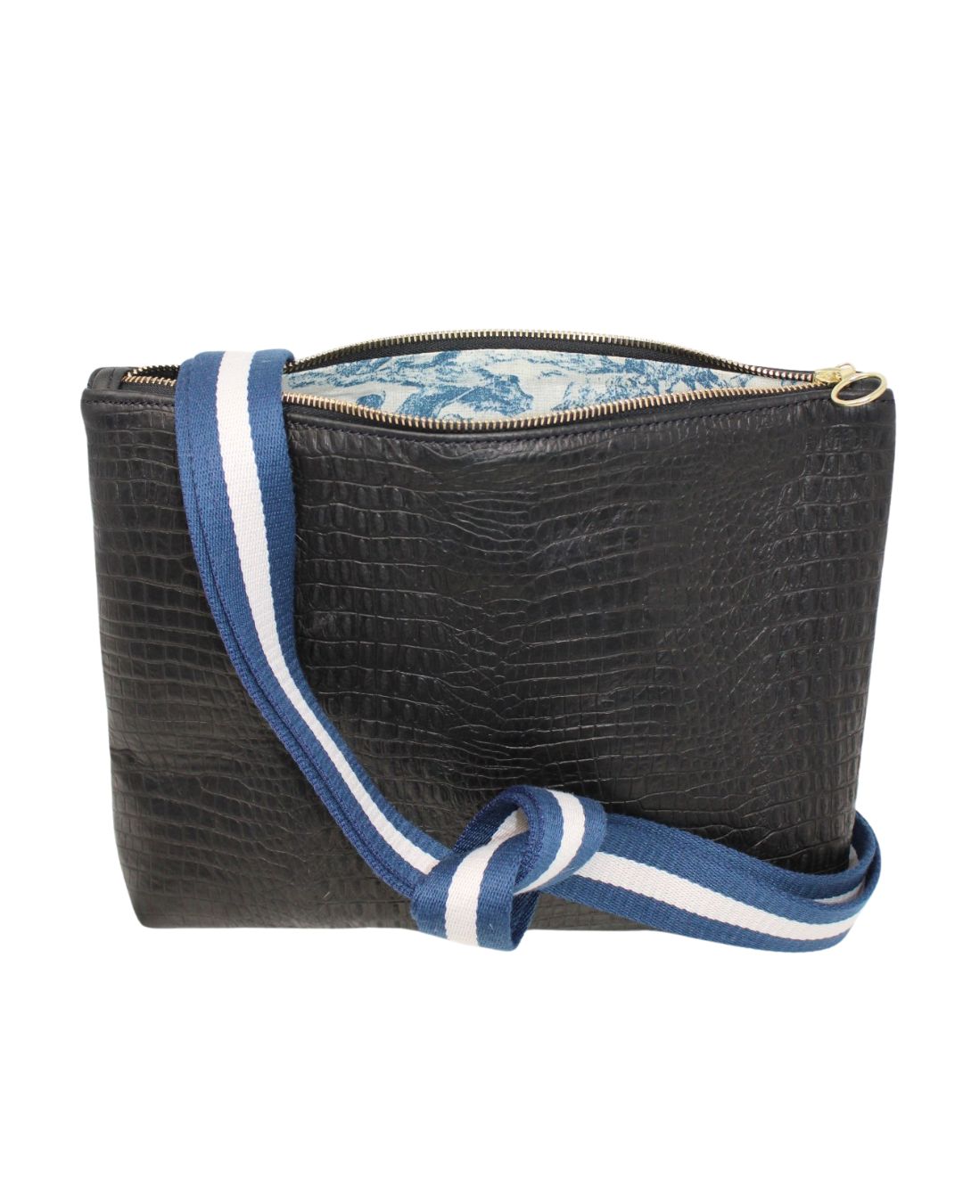 Frances Bag in Black Gator