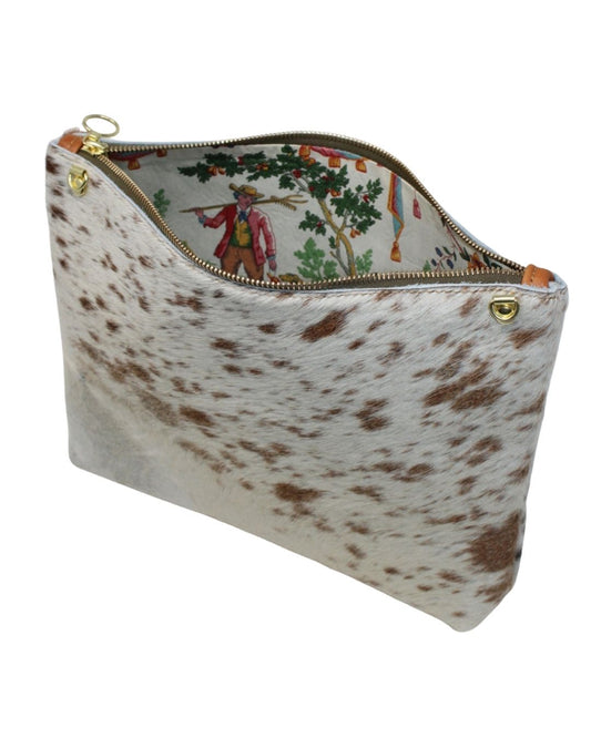 Frances Bag in hair on cowhide