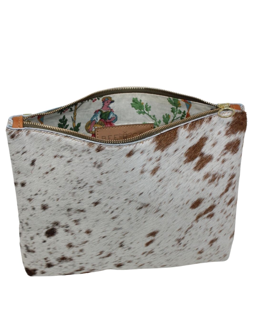 Frances Bag in hair on cowhide