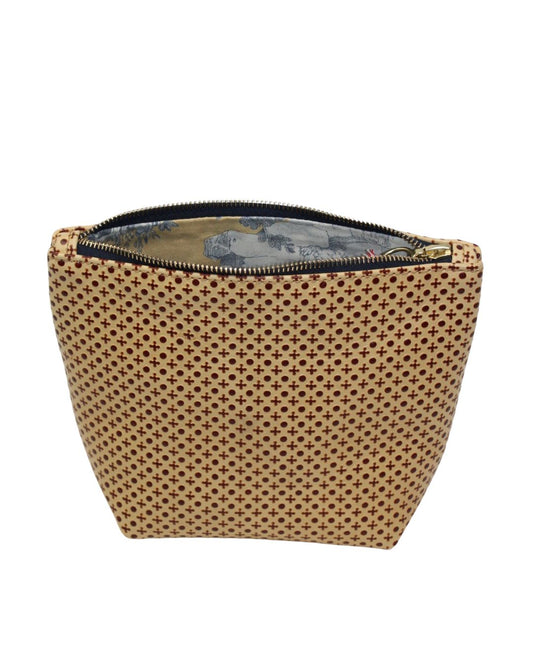 Stella Makeup Bag in XO leather