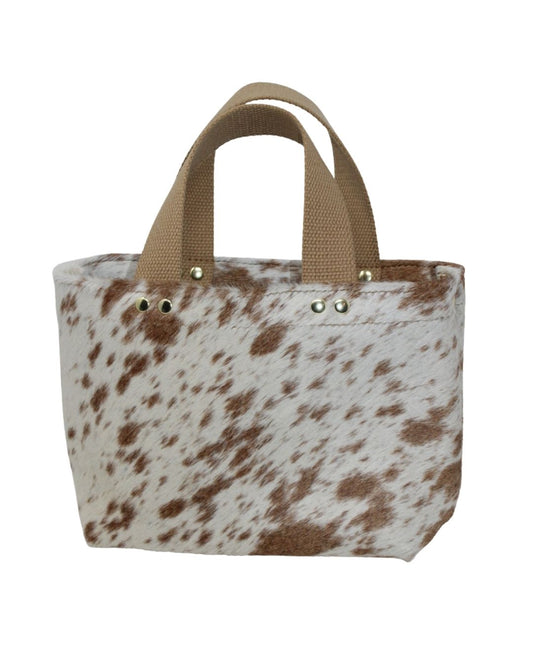 Micro Judy Tote in hair on cowhide