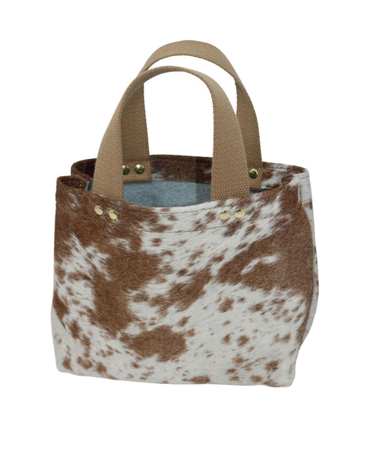 Micro Judy Tote in hair on cowhide