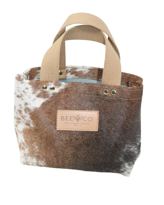 Micro Judy Tote in hair on cowhide