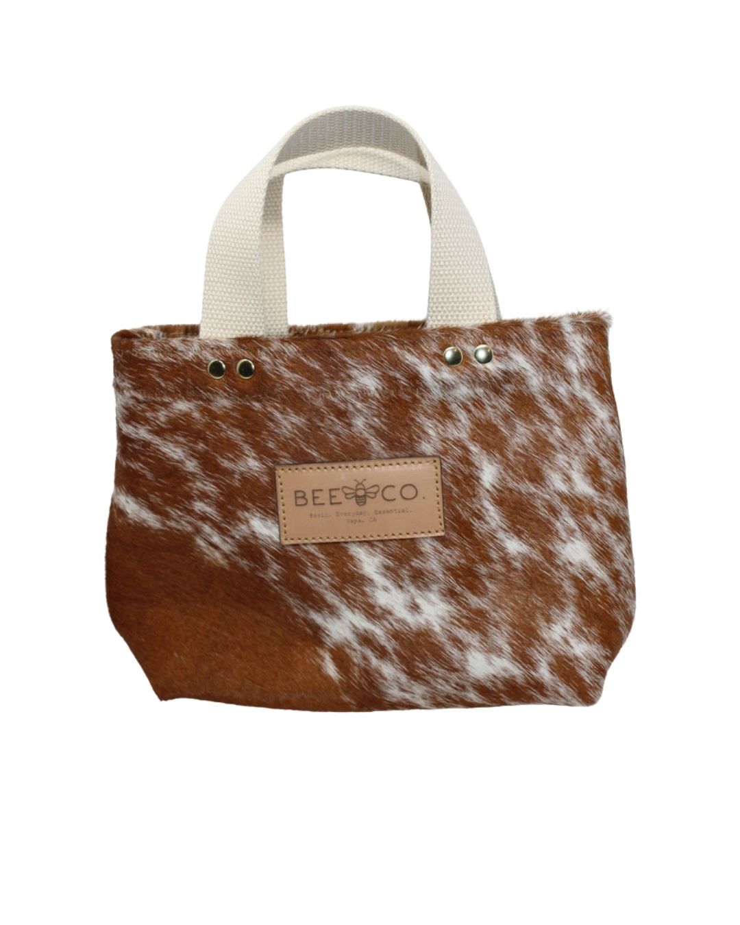 Micro Judy Tote in hair on cowhide