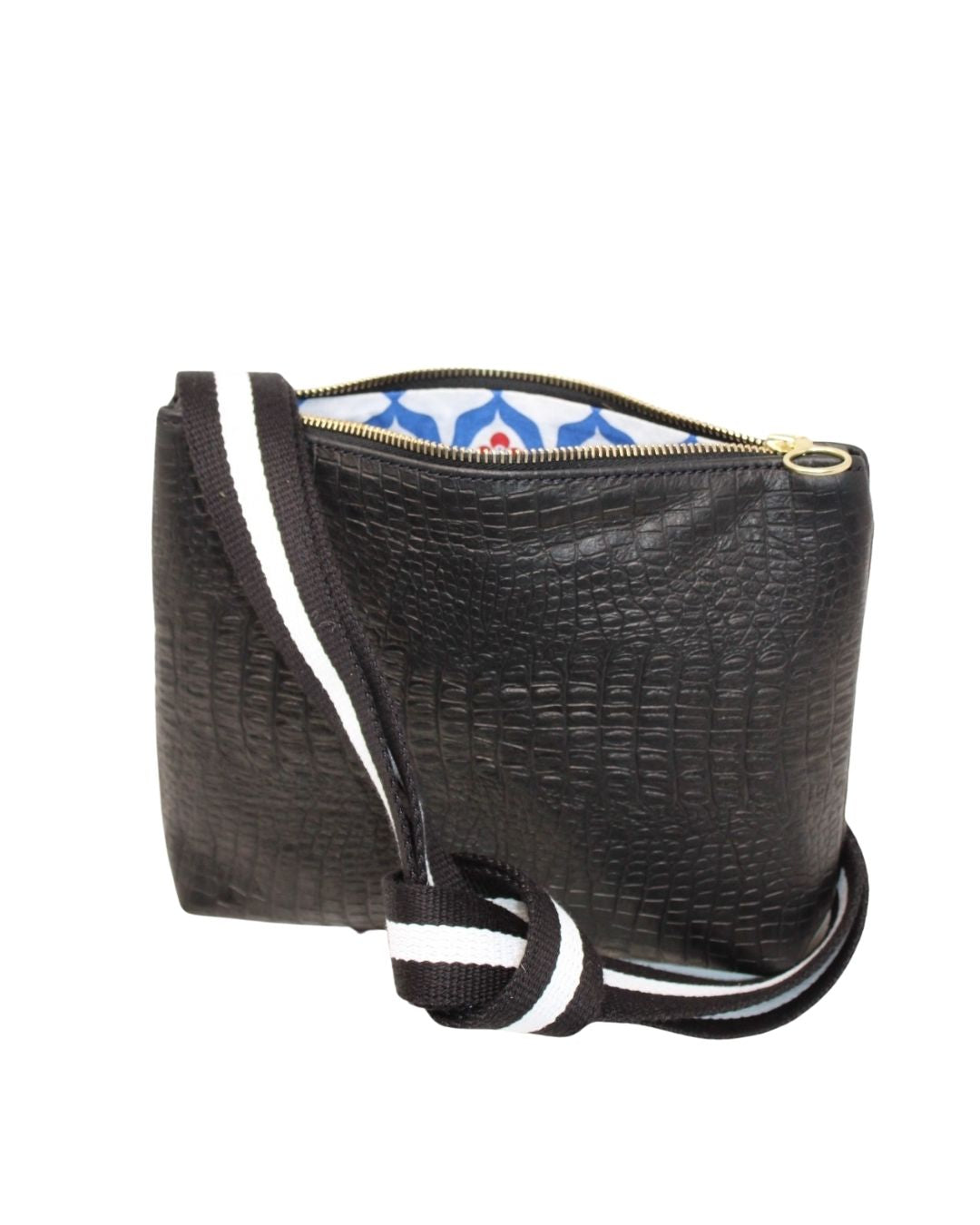 Mini Frances in black gator