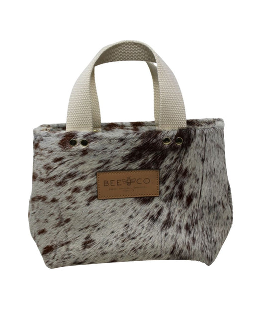 Micro Judy Tote in hair on cow hide