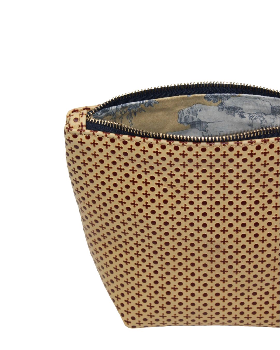 Stella Makeup Bag in XO leather