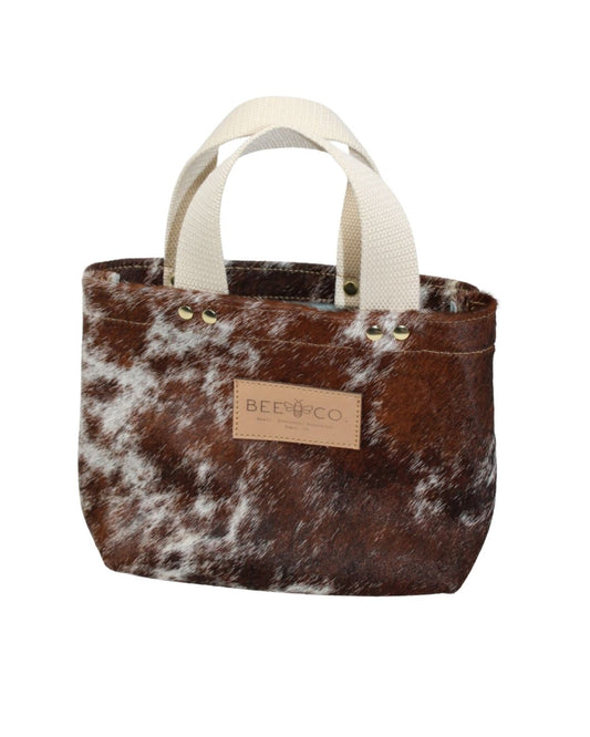 Micro Judy Tote in hair on cow hide